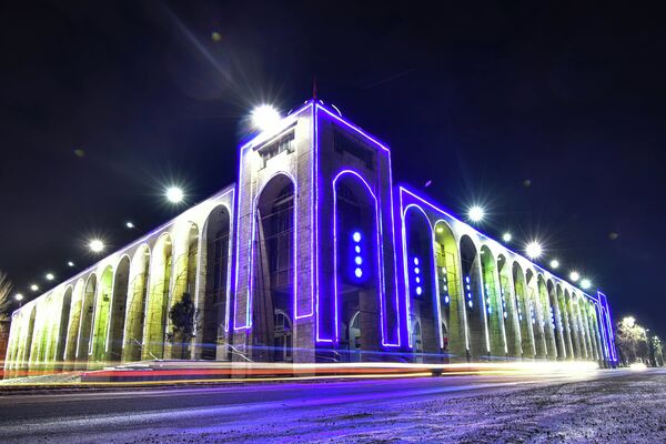 Площадь Ала-Тоо в ночь нового года. Архивное фото - Sputnik Кыргызстан