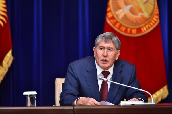 Президент Кыргызской Республики Алмазбек Атамбаев. Архивное фото. - Sputnik Кыргызстан