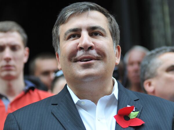 Архив: бывший президент Грузии Михаил Саакашвили во время визита во Львов. - Sputnik Кыргызстан