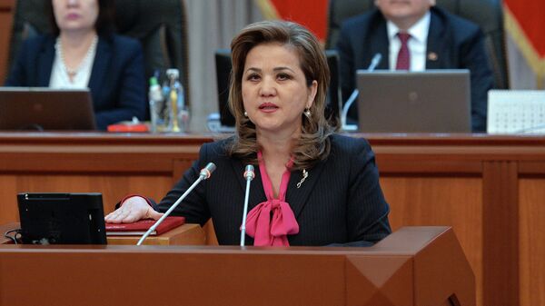 Кандидат в депутаты Жогорку Кенеша Дамира Ниязалиева. Архивное фото - Sputnik Кыргызстан