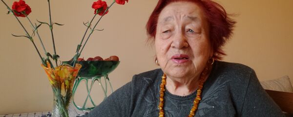 Председатель Общества блокадников Ленинграда Анна Кутановаю Архивное фото - Sputnik Кыргызстан