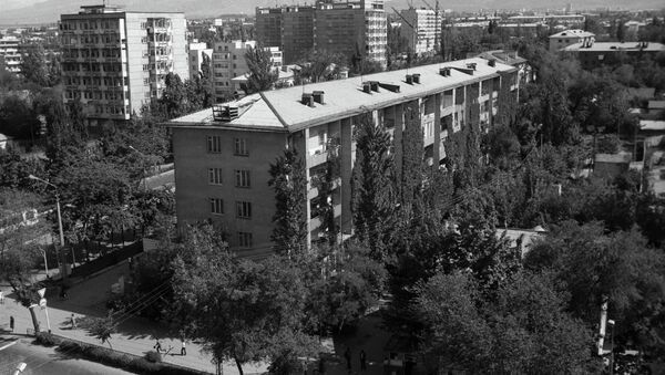 Жилые дома в городе Фрунзе. 1977 год. Архивное фото - Sputnik Кыргызстан