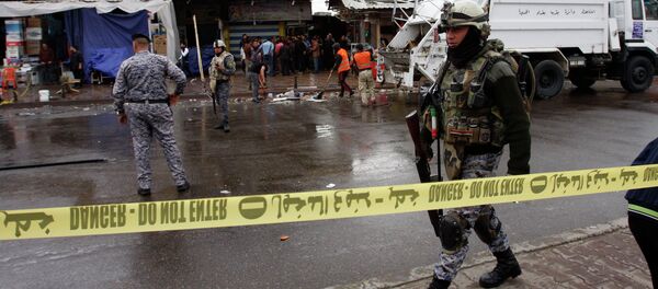 На месте взрыва в Багдаде, 7 февраля 2015 - Sputnik Кыргызстан