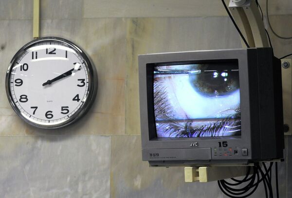 Монитор с изображением зрачка. Архивное фото. - Sputnik Кыргызстан