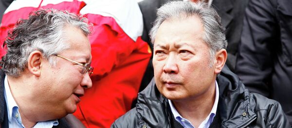 Экс-президент Курманбек Бакиев жана Жаныбек Бакиев. Архив - Sputnik Кыргызстан