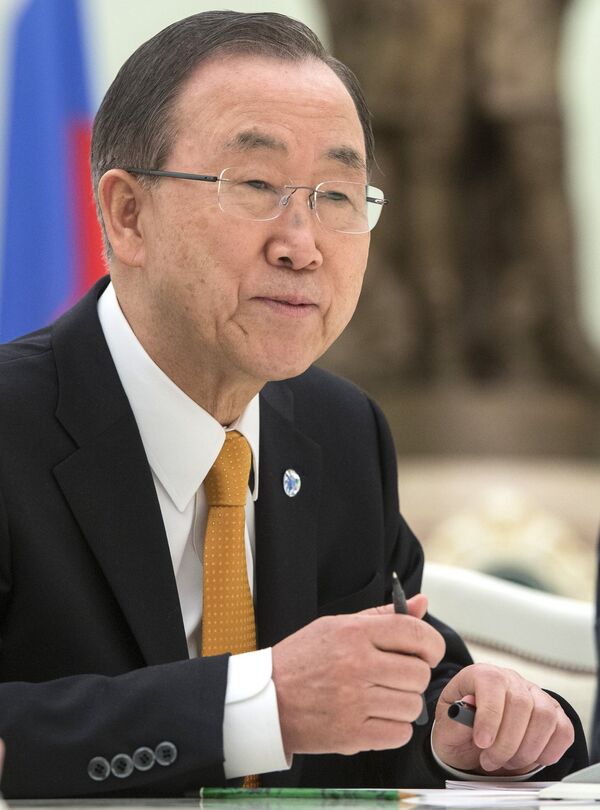 Генеральный секретарь ООН Пан Ги Мун. Архивное фото - Sputnik Кыргызстан