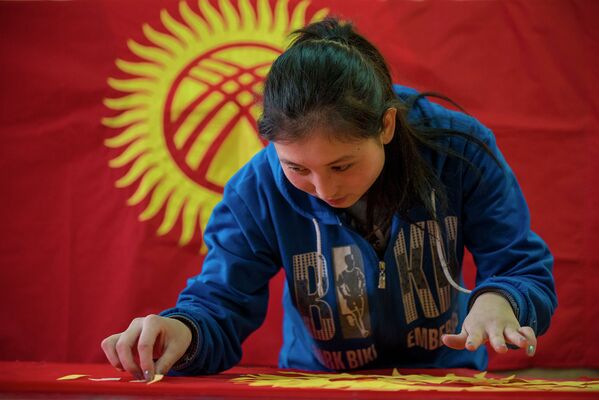 Государственный флаг Кыргызстана. - Sputnik Кыргызстан