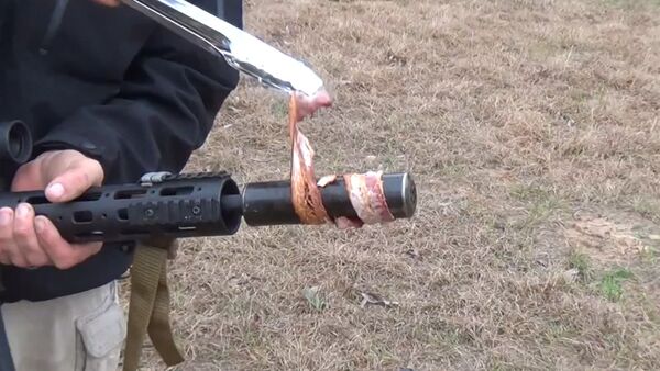 Бекон по-техасски, или Как жарить мясо с помощью винтовки М-16 - Sputnik Кыргызстан