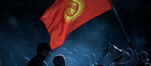 Государственный флаг Кыргызстана. Архивное фото - Sputnik Кыргызстан