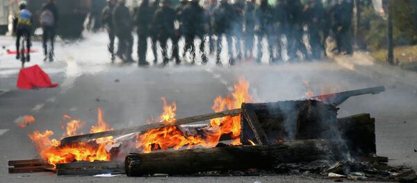 Беспорядки на улицах Франкфурта-на-Майне - Sputnik Кыргызстан