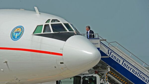 Вылет с рабочим визитом Алмазбека Атамбаева. Архивное фото - Sputnik Кыргызстан