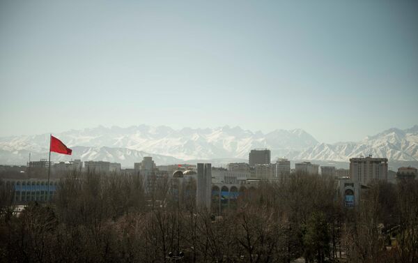 Вид на город Бишкек из аттракциона Чертово колесо. Архивное фото - Sputnik Кыргызстан