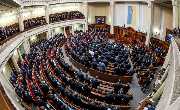 Первое заседание новоизбранной Верховной Рады Украины в Киеве. Архивное фото - Sputnik Кыргызстан