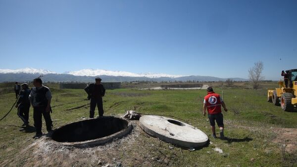 Под давлением жителей села Нурманбет туши ослов извлечены из ямы Баккера - Sputnik Кыргызстан
