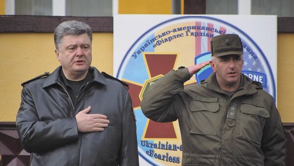 Порошенко дал старт украинско-американским военным учениям под Львовом - Sputnik Кыргызстан