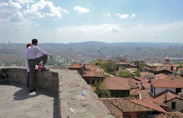 Вид на Анкару с одной из башен крепости Хисар. Архивное фото - Sputnik Кыргызстан