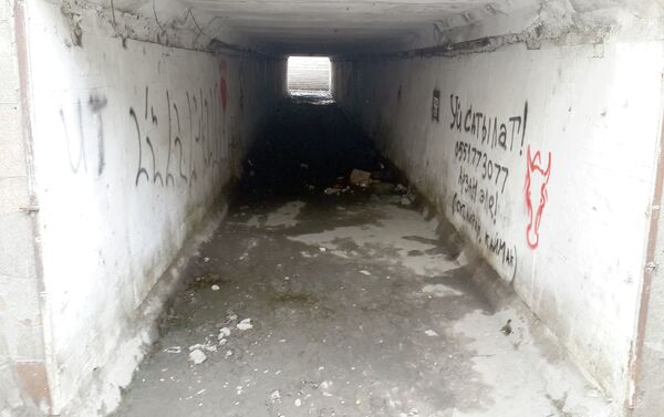 Подземный переход по проспекту Жибек Жолу возле Восточного автовокзала выглядит просто удручающе. - Sputnik Кыргызстан