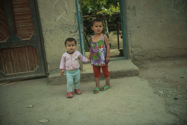 Брат и сестра у ворот дома. - Sputnik Кыргызстан
