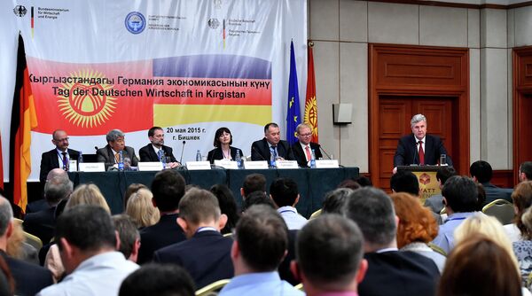 Вице-премьер-министр КР Валерий Диль в бизнес форуме. Архивное фото - Sputnik Кыргызстан