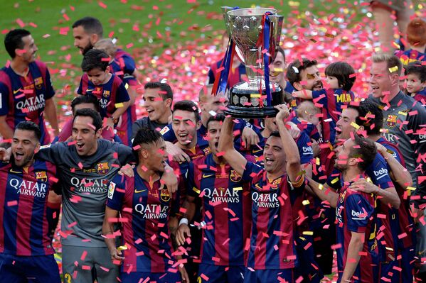 Барселона 23-жолу Испаниянын чемпиону болду. - Sputnik Кыргызстан