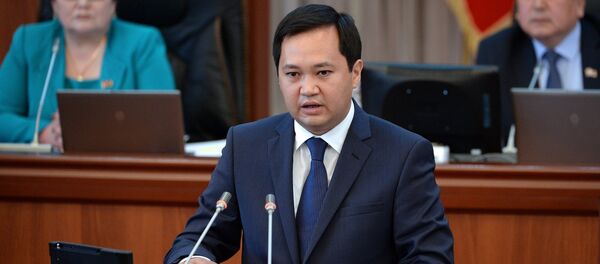 Министр труда, миграции и молодежи Кыргызской Республики Азыранкулов Айбек Джаныбекович. Архивное фото - Sputnik Кыргызстан