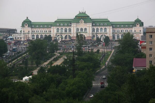 Хабаровск шаарынын вокзалы. Архив - Sputnik Кыргызстан