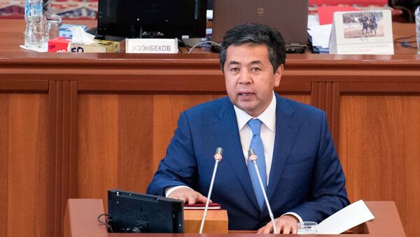 Первый вице-премьер-министр Кыргызской Республики Сарпашев Тайырбек Дуйшекеевич - Sputnik Кыргызстан