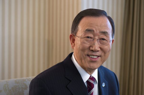 Генеральный секретарь ООН Пан Ги Мун. Архивное фото - Sputnik Кыргызстан