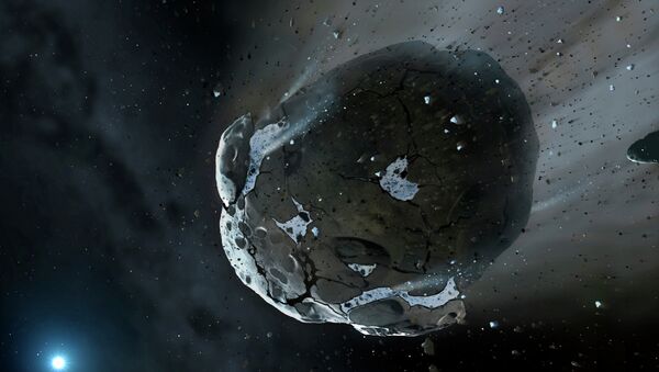 Рисунок астероида, пережевываемого белым карликом - Sputnik Кыргызстан