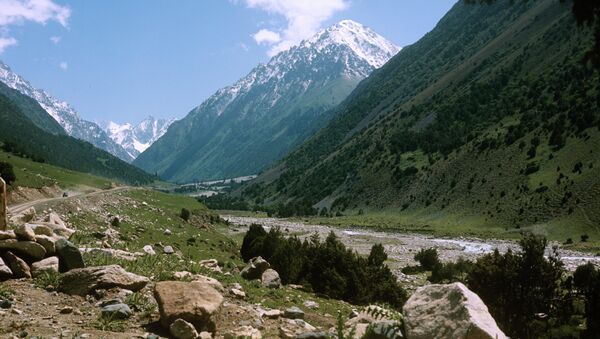 Долина реки Але-Арча. Острог Большого хребта. Архивное фото - Sputnik Кыргызстан