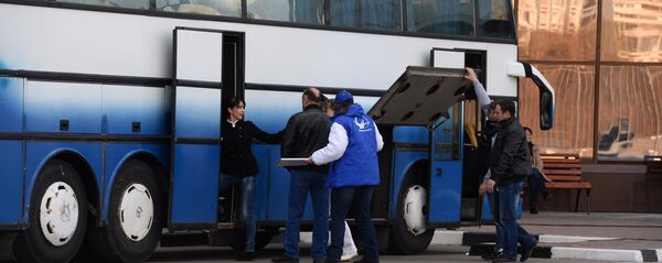 Автобусы у автовокзала. Архивное фото - Sputnik Кыргызстан