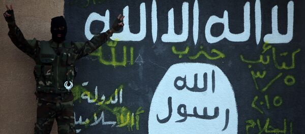 Член экстремистской организации Исламское государство. Архивное фото Член экстремистской организации Исламское государство. Архивное фото - Sputnik Кыргызстан