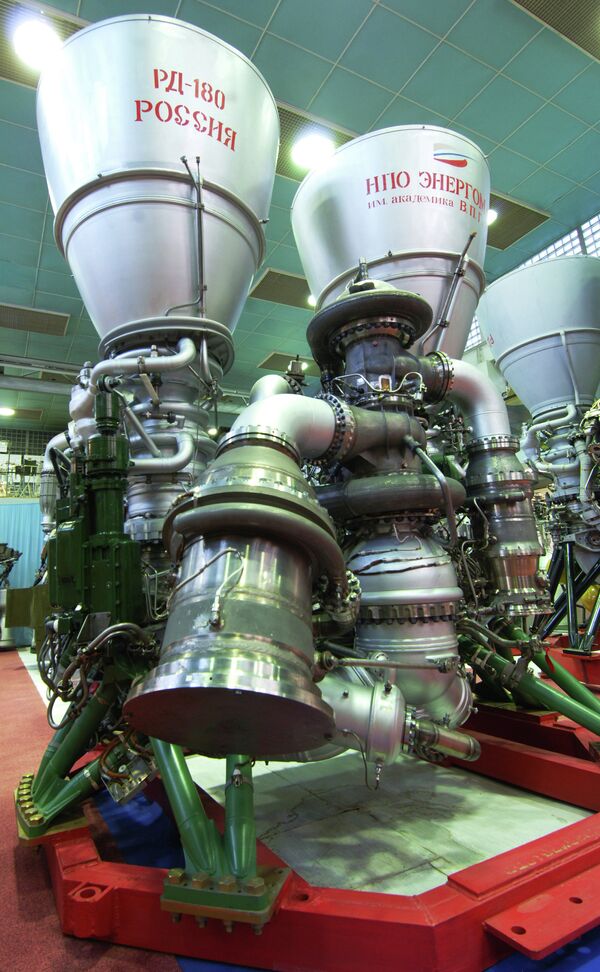 Ракетный двигатель РД-180. Архивное фото - Sputnik Кыргызстан