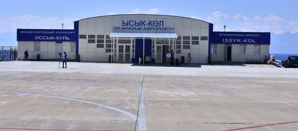 Международный аэропорт в селе Тамчи Иссык-Кульской области . Архивное фото - Sputnik Кыргызстан