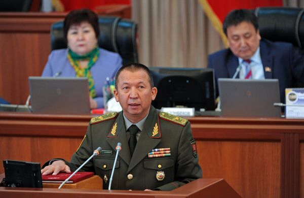 Министр обороны КР Абибилла Кудайбердиев. Архивное фото - Sputnik Кыргызстан