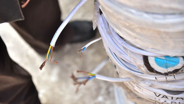 Провода для электролинии. Архивное фото - Sputnik Кыргызстан