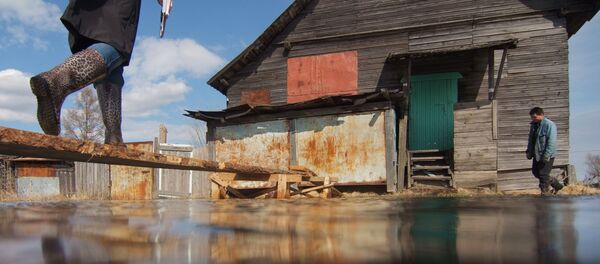 Подтопления домов. Архивное фото - Sputnik Кыргызстан