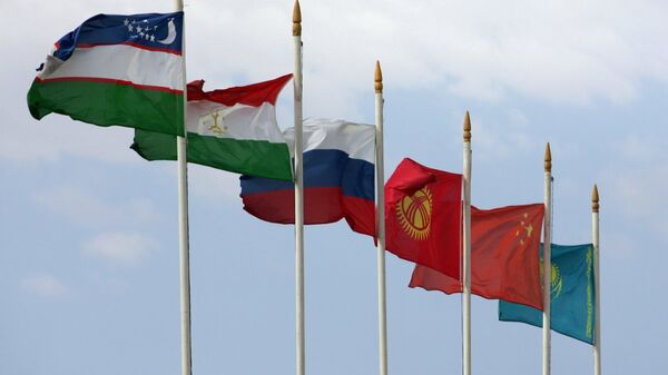 Флаги стран ЦА, России и Китая. Архивное фото - Sputnik Кыргызстан