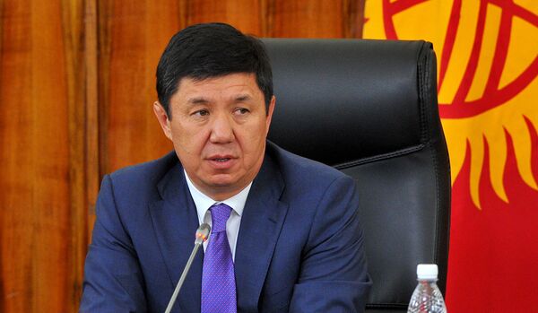Премьер-министр КР Темир Сариев. Архивное фото - Sputnik Кыргызстан