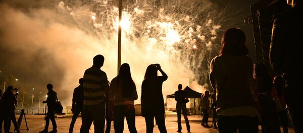 Праздничный салют в Бишкеке. Архивное фото - Sputnik Кыргызстан