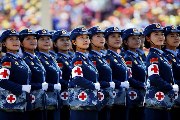 Военный парад, посвященный 70-й годовщине победы в Китае - Sputnik Кыргызстан