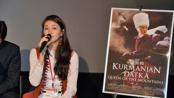 Японияда Курманжан датка тарыхый тасмасынын премьерасында. Архив - Sputnik Кыргызстан