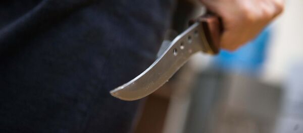 Нож в руках у мужчины - Sputnik Кыргызстан