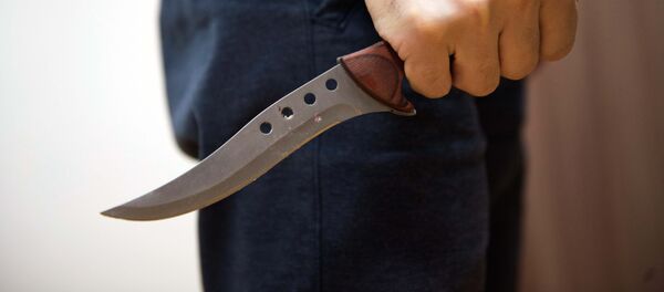 Мужчина держит нож в руках. Архивное фото Мужчина держит нож в руках. Архивное фото - Sputnik Кыргызстан