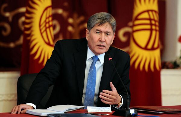 Кыргыз Республикасынын президенти Алмазбек Атамбаев. Архив - Sputnik Кыргызстан