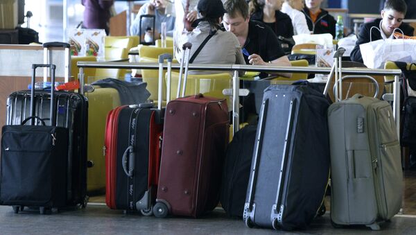 Вещи пассажиров в аэропорту. Архивное фото - Sputnik Кыргызстан