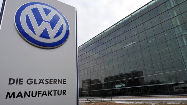 Здание завода Volkswagen в Дрездене. Архивное фото - Sputnik Кыргызстан