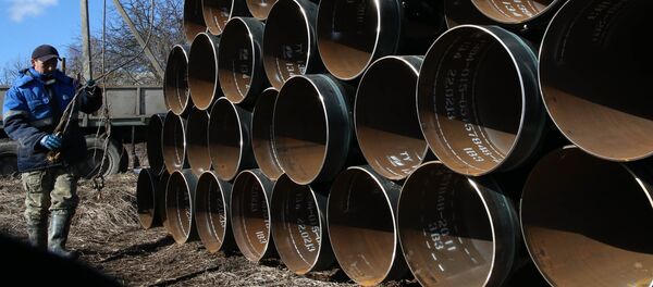 Строительство газопровода в Калининградской области Строительство газопровода в Калининградской области - Sputnik Кыргызстан