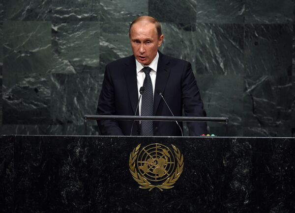 Выступление Путина на 70-й сессии Генеральной Ассамблеи ООН. - Sputnik Кыргызстан