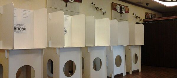 Избирательный участок для голосования в посольстве Кыргызской Республики в городе Москва. Архивное фото - Sputnik Кыргызстан